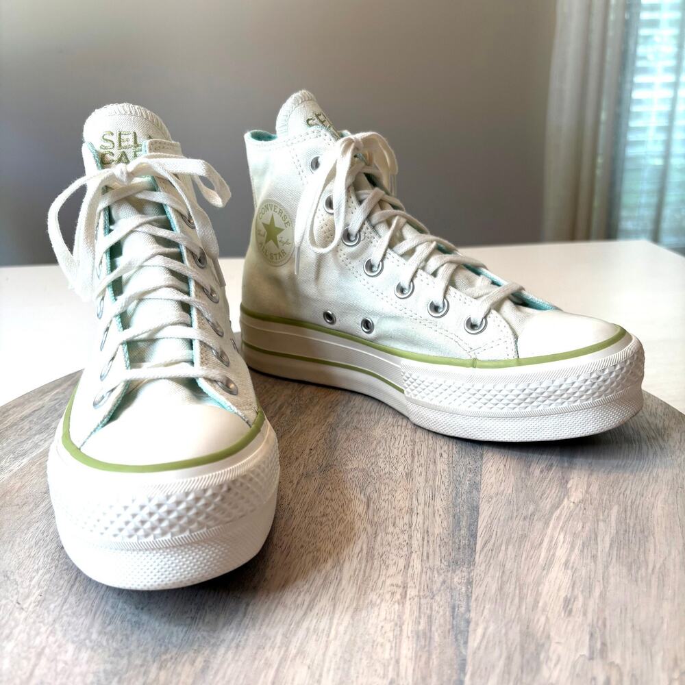 Converse Chuck Taylor Lift Hi Self Expression Care Club Sneakers Size 6 A08218F